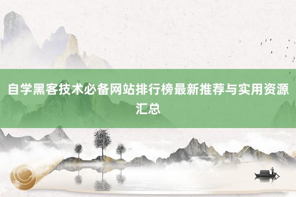 自学黑客技术必备网站排行榜最新推荐与实用资源汇总